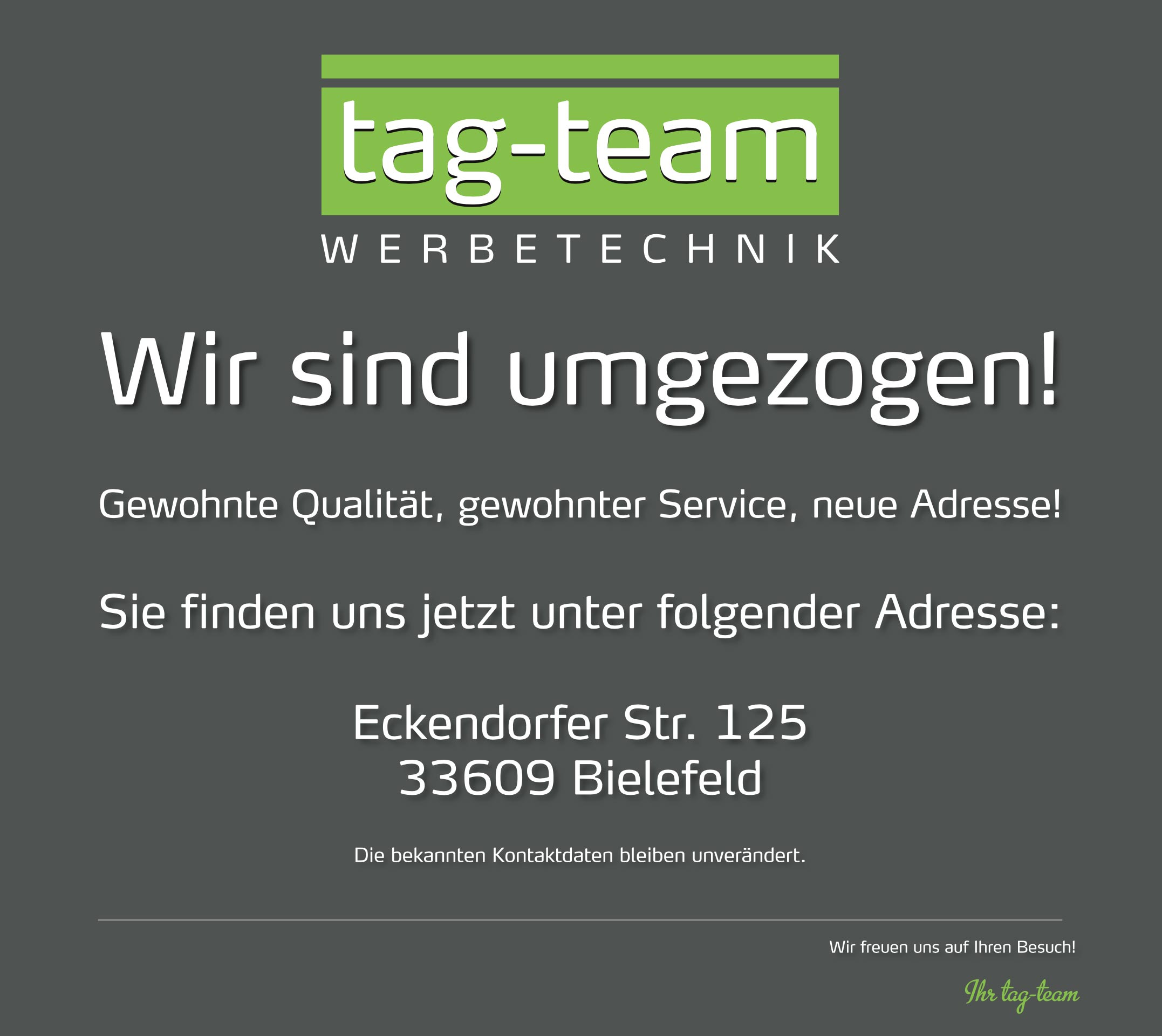 Umzug von Tag Team